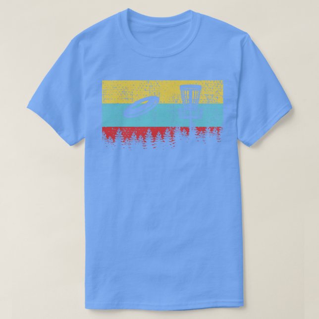 Camiseta Retro de golf de disco 3 (Diseño del anverso)