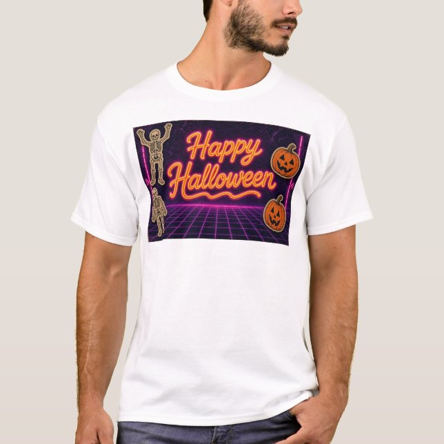 Camiseta Retro de Halloween (Anverso)