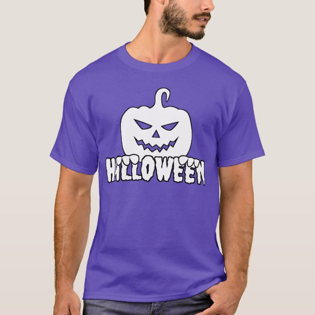Camiseta Retro de Halloween blanco (Anverso)