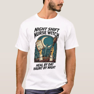 Camiseta Retro de Halloween de Enfermera de Turno