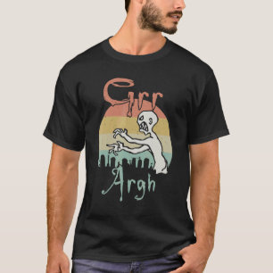 Camiseta Retro de Halloween de Mummy Grr Argh Muerto Zombia