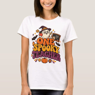 Camiseta Retro de Halloween Groovy de Un Profesor