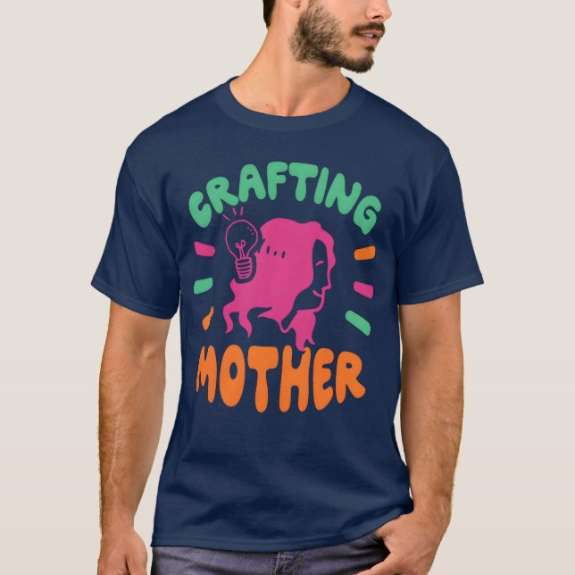 Camiseta Retro de Hobbyist de la artesanía de la madre (Anverso)