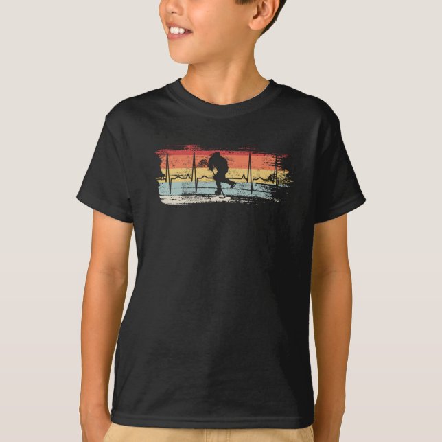 Camiseta Retro de hockey sobre hielo (Anverso)