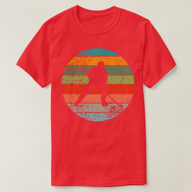 Camiseta Retro de hockey sobre hielo 1 (Diseño del anverso)