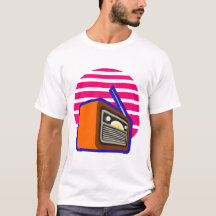 Camiseta Retro de Hombre Radio
