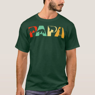 Camiseta Retro de hombres papá oso papá papá oso oso oso pa
