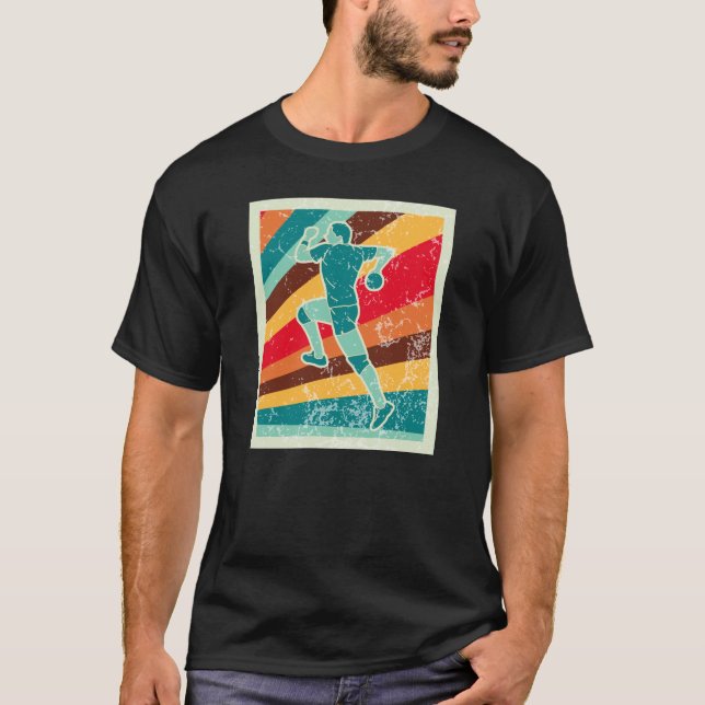 Camiseta Retro de jugador de balonmano (Anverso)