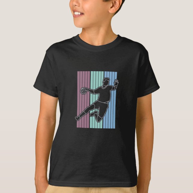 Camiseta Retro de jugador de balonmano (Anverso)