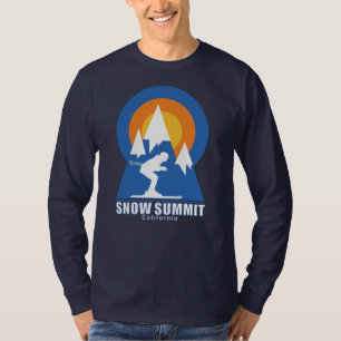 Camiseta Retro De La Cumbre De La Nieve