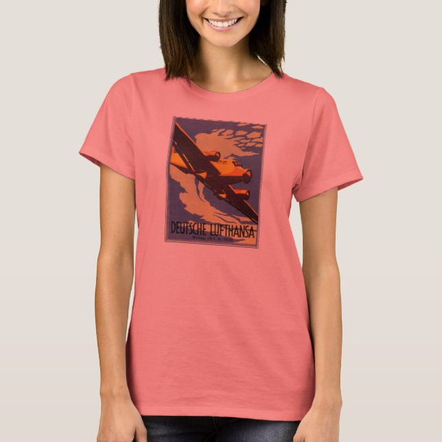 Camiseta Retro de la Deutsche Lufthansa (Anverso)