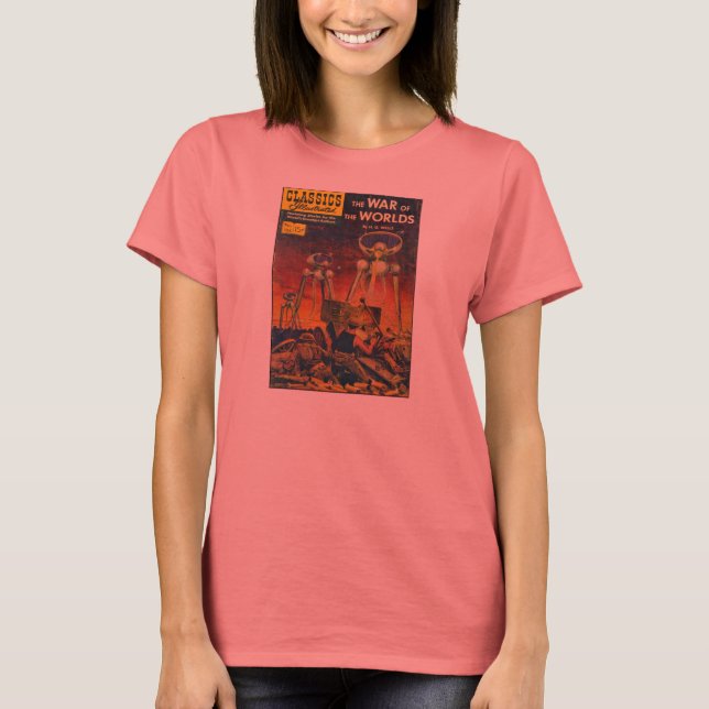 Camiseta Retro de la Guerra del Mundo (Anverso)