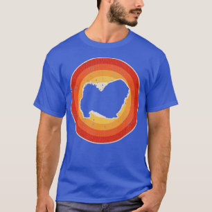 Camiseta Retro de la puesta de sol pekingesa para hombres C