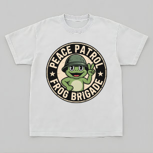 Camiseta Retro de la rana mascota – Diseño de Patr