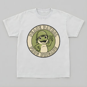 Camiseta Retro de la rana mascota – Diseño de Patr
