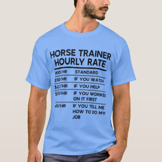 Camiseta Retro de la tarifa horaria de los jinetes