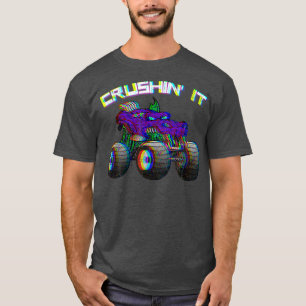 Camiseta Retro de la vendimia de camionetas de monstruo apl