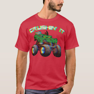 Camiseta Retro de la vendimia de camionetas de monstruo apl