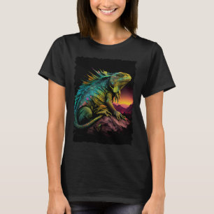 Camiseta Retro de lagarto reptil de iguana 70