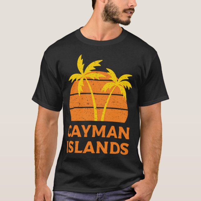 Camiseta Retro de las Islas Caimán (Anverso)