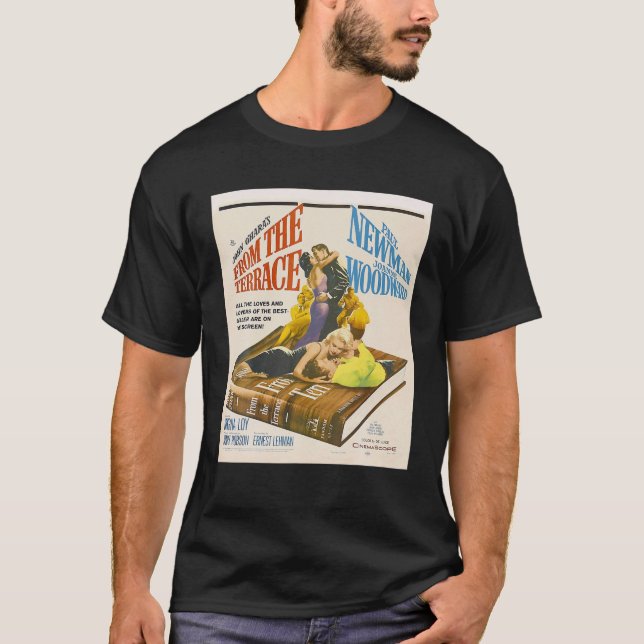 Camiseta Retro De Las Terrazas De Diseño Cine De Comedia Cl (Anverso)