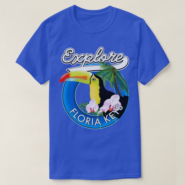 Camiseta Retro de llaves de Florida (Diseño del anverso)