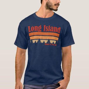 Camiseta retro de Long Island Nueva York con estil