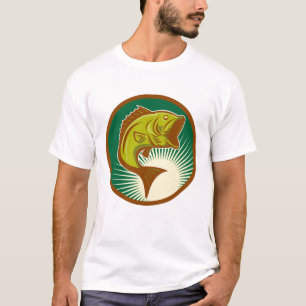 Camiseta Retro de Lubina de Boca Grande para Hombr