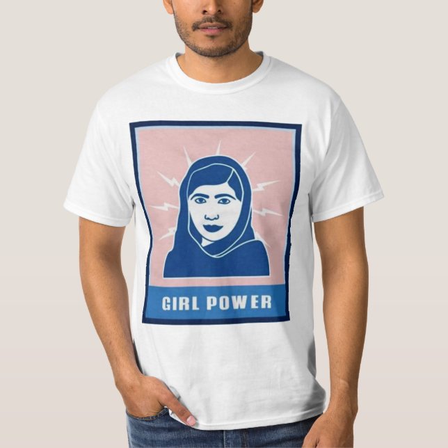 Camiseta Retro de Malala Yousafzai (Anverso)