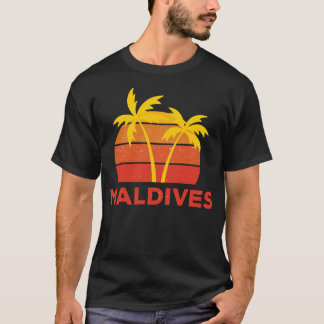 Camiseta Retro de Maldivas