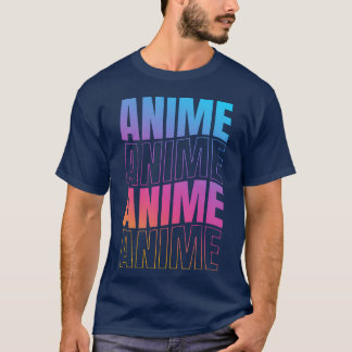 Camiseta retro de Manga Anime Kawaii Japonés