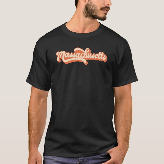 Camiseta Retro de Massachusetts (Anverso)
