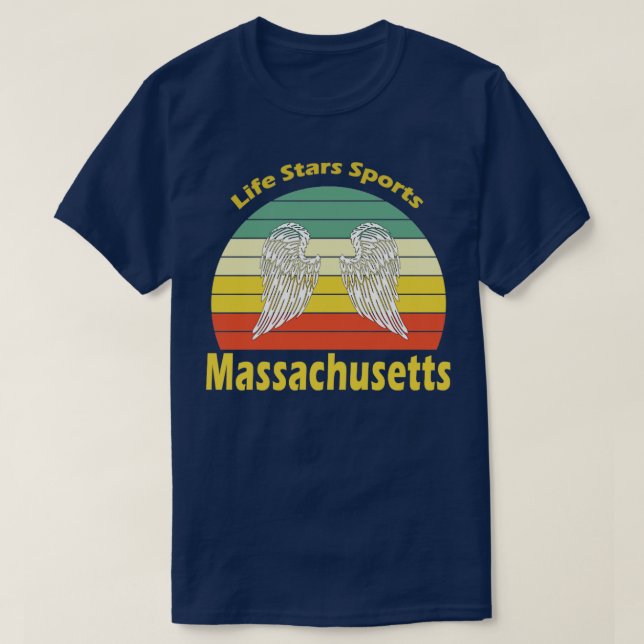 Camiseta Retro de Massachusetts (Diseño del anverso)