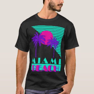 Camiseta Retro de Miami Beach 80