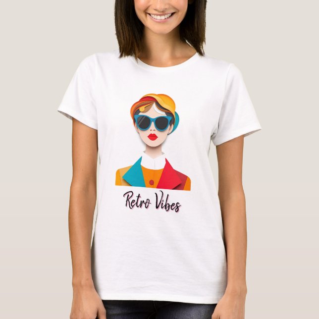 Camiseta Retro de moda de moda (Anverso)