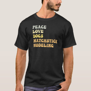 Camiseta Retro de modelado de casamentero de perros de amor