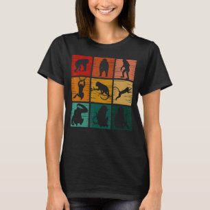 Camiseta Retro De Mono Animal Salvaje Para Hombres Mujeres 