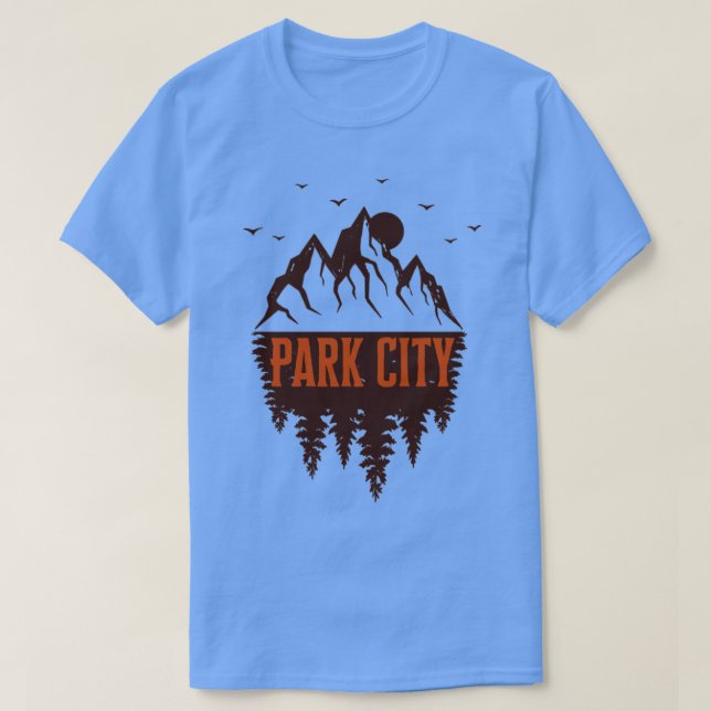 Camiseta retro de montaña utah de park city (Diseño del anverso)