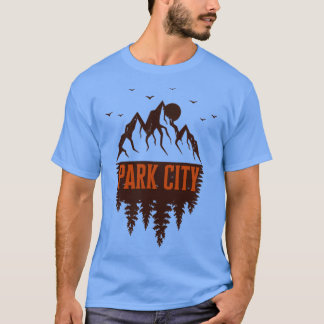 Camiseta retro de montaña utah de park city