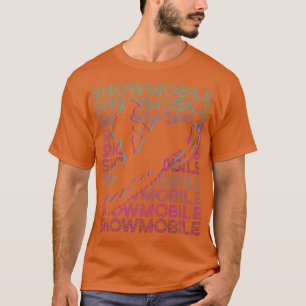 Camiseta Retro de moto de nieve