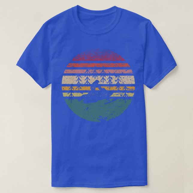 Camiseta Retro de moto de nieve (Diseño del anverso)