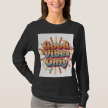 Camiseta Retro de Mujer 'Sólo Buenas Vibraciones'