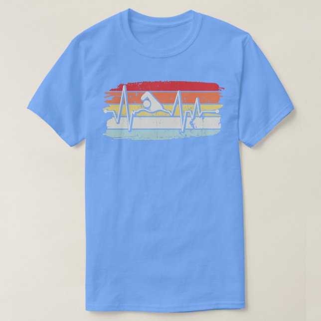 Camiseta Retro De Natación En Bañera (Diseño del anverso)