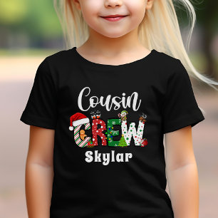 Camiseta retro de Navidad Crew Prima Tinta Negra