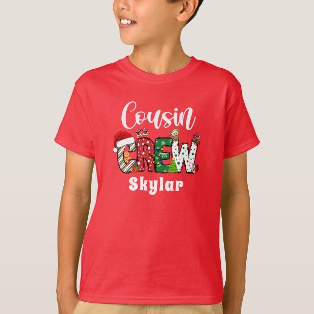 Camiseta retro de Navidad de la tripulación de pri (Anverso)
