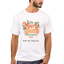 Camiseta Retro de Navidad Familiar - The Merry Bun
