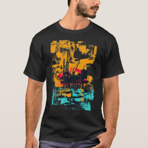 Camiseta Retro de obrero de yacimientos petrolíferos en al