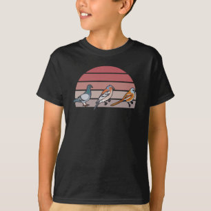 Camiseta Retro de observación de aves