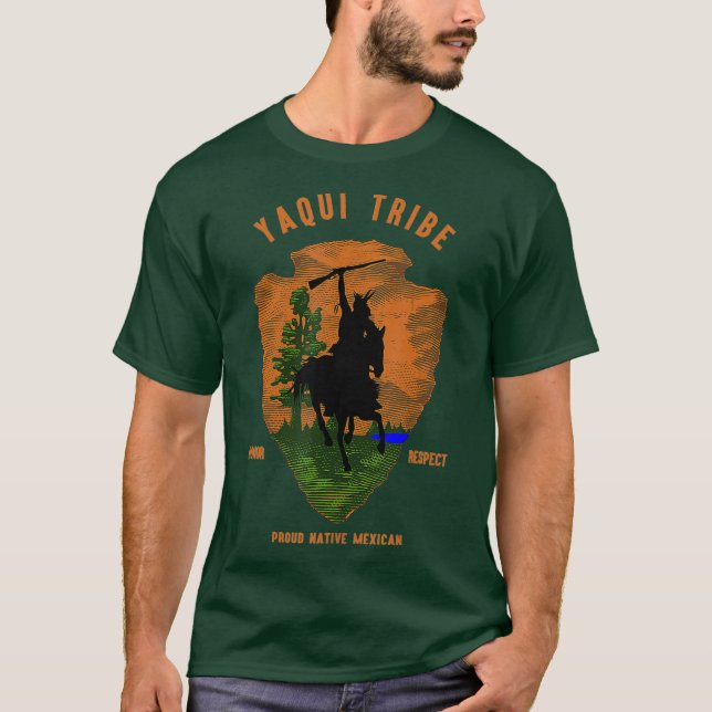 Camiseta Retro de orgullo indígena nativo indio de tribu ya (Anverso)
