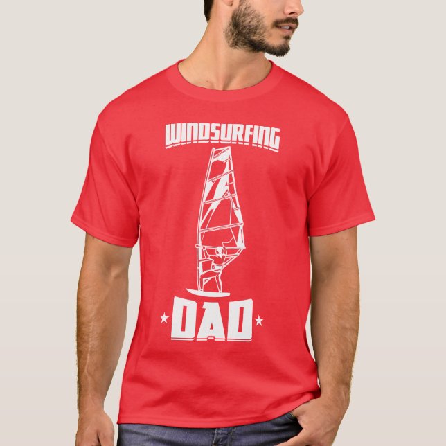 Camiseta Retro de padre de windsurf (Anverso)